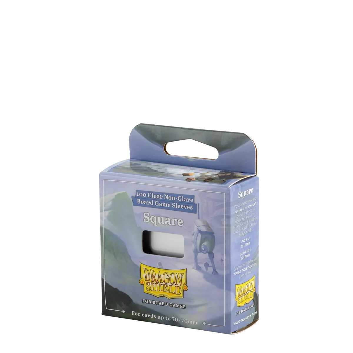 UNIT Dragon Shield 100 Clear Non Glare Board Game Sleeves Square Gaming Accessory by Arcane Tinmen 1