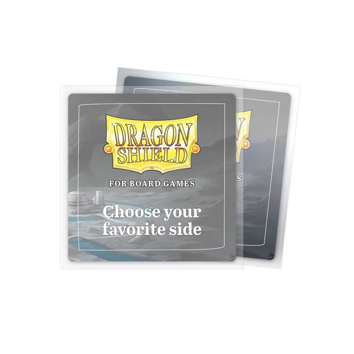 UNIT Dragon Shield 100 Clear Non Glare Board Game Sleeves Square Gaming Accessory by Arcane Tinmen 2