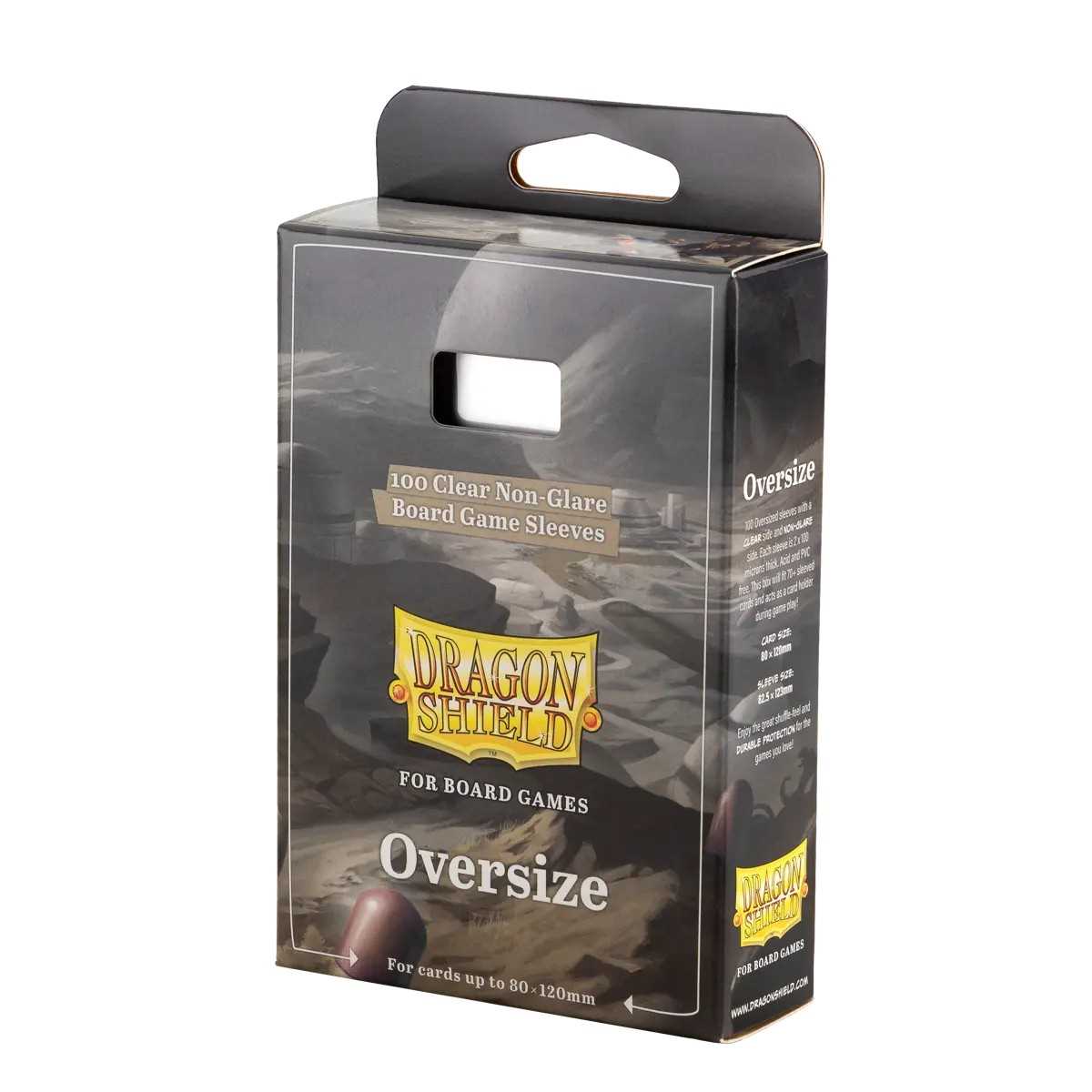 UNIT Dragon Shield 100 Clear Non Glare Board Game Sleeves Oversize Gaming Accessory by Arcane Tinmen 1