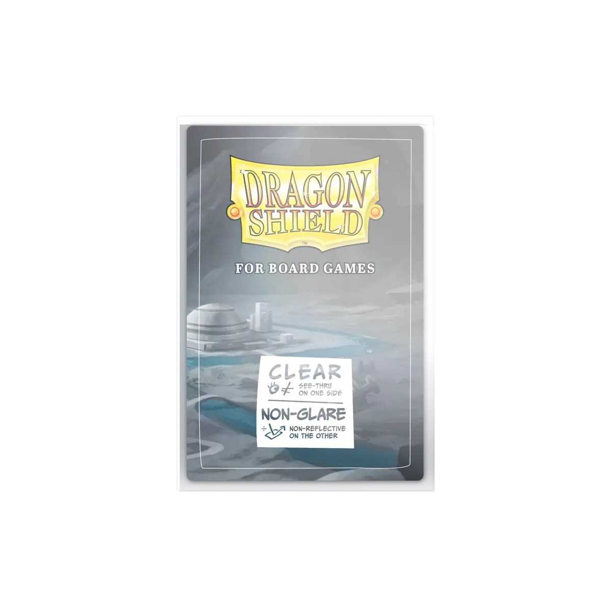UNIT Dragon Shield 100 Clear Non Glare Board Game Sleeves Oversize Gaming Accessory by Arcane Tinmen 3