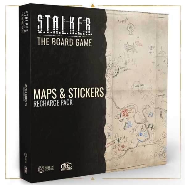 Stalker the Board Game Maps and Stickers Recharge Pack 1