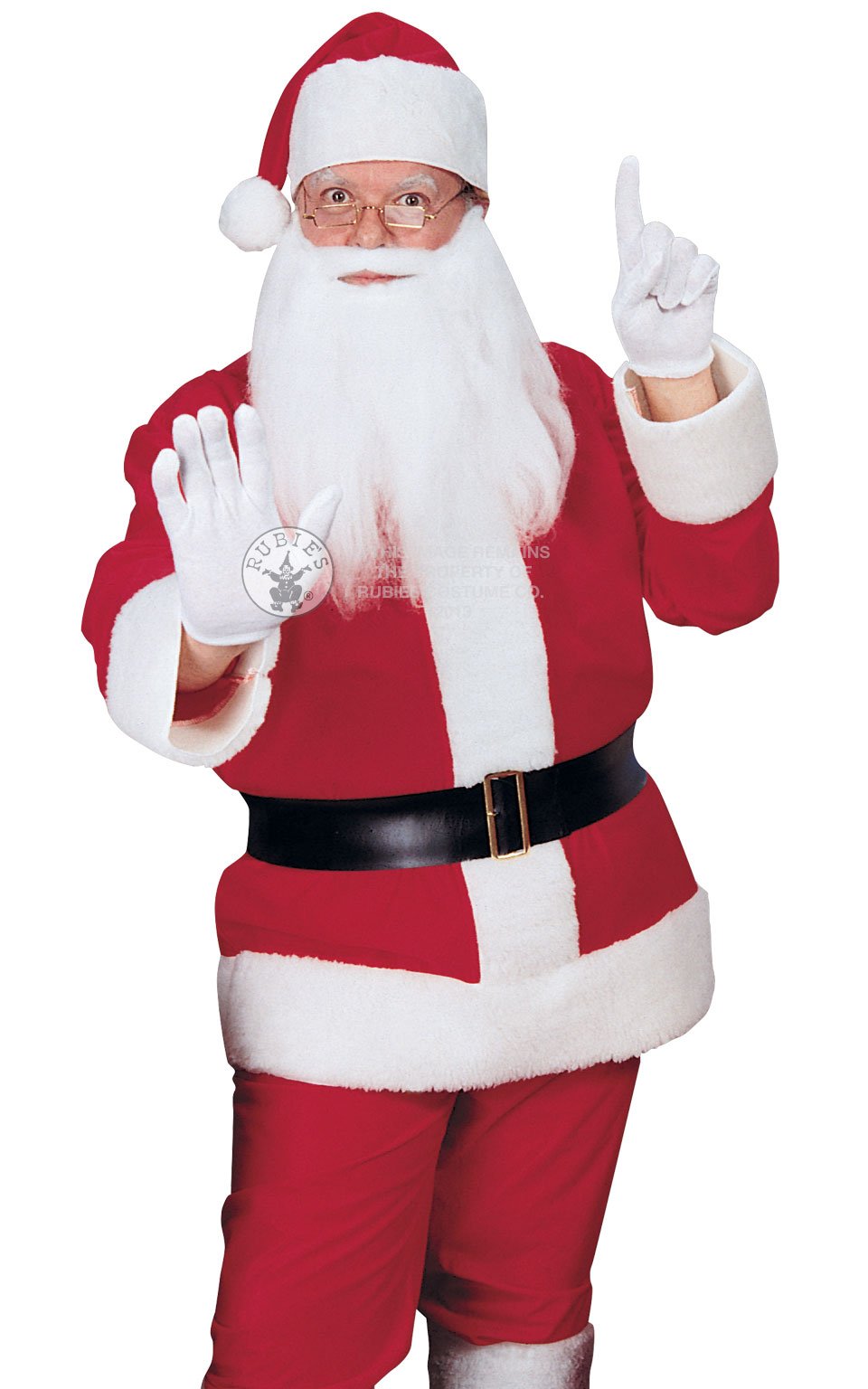 Adult Classic Flannel Santa Suit 1