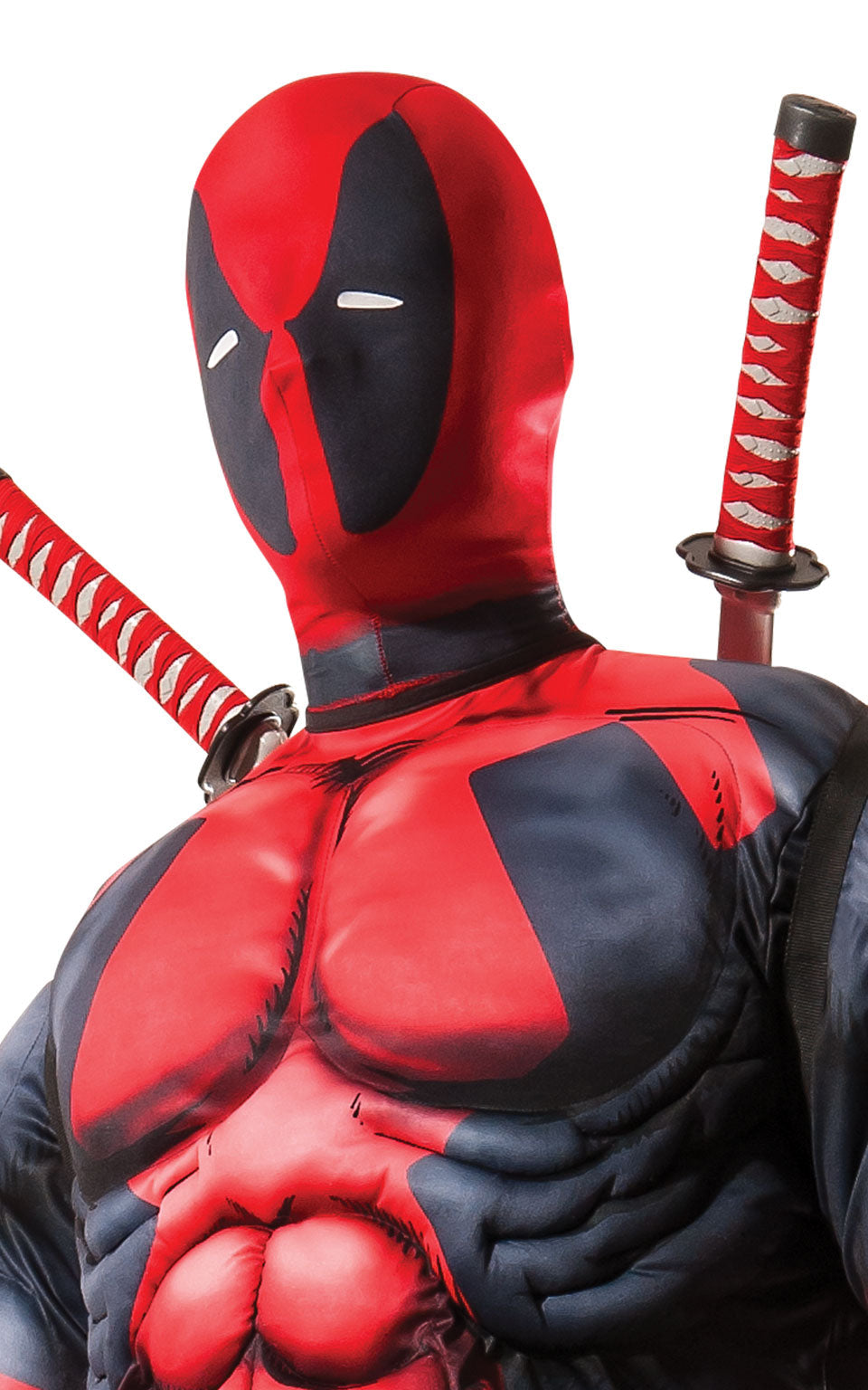 Adult Deadpool Costume Deluxe Marvel Mens Muscle Chest Jumpsuit 2