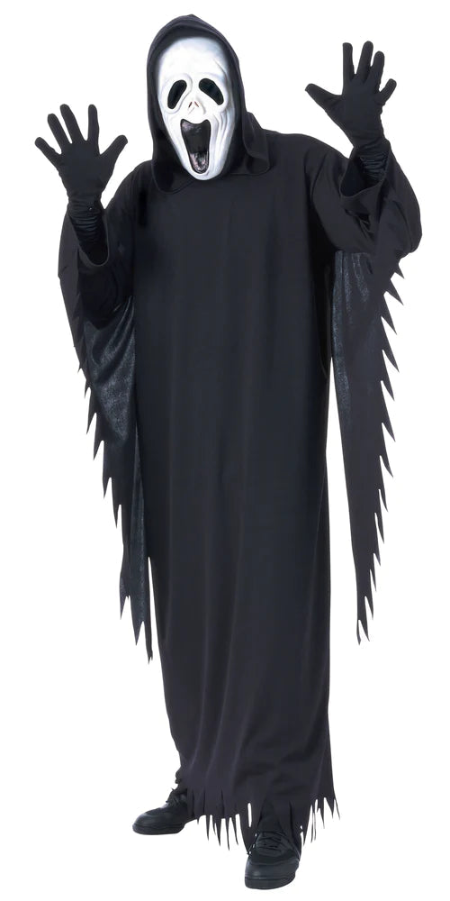 Adult Howling Ghost Costume Scream Mask_1