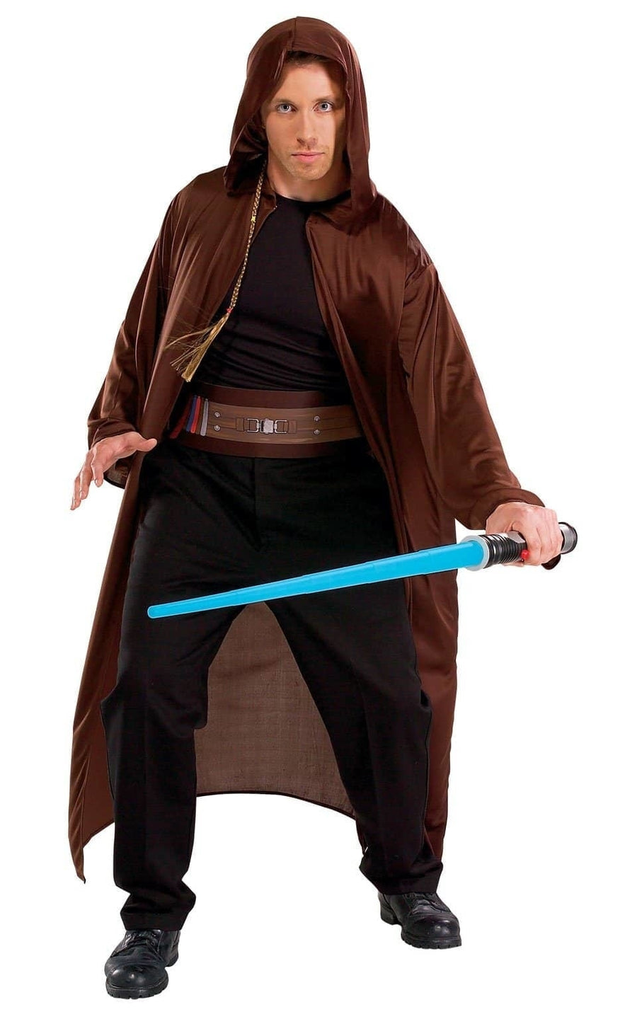 Adult Jedi Kit Star Wars Cloak Belt Lightsaber Braid_1
