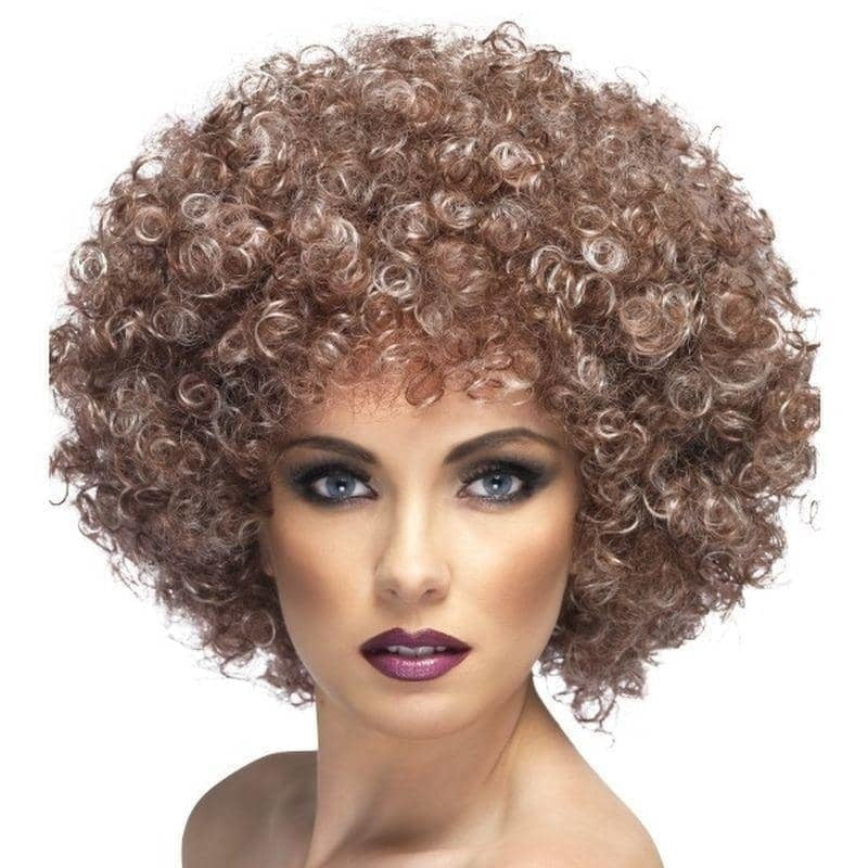 Afro Wig Adult Natural Brown Blonde Tints 1