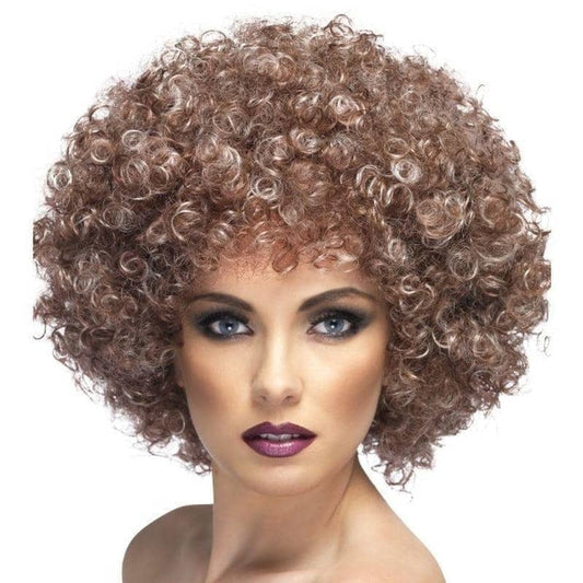 Afro Wig Adult Natural Brown Blonde Tints 1