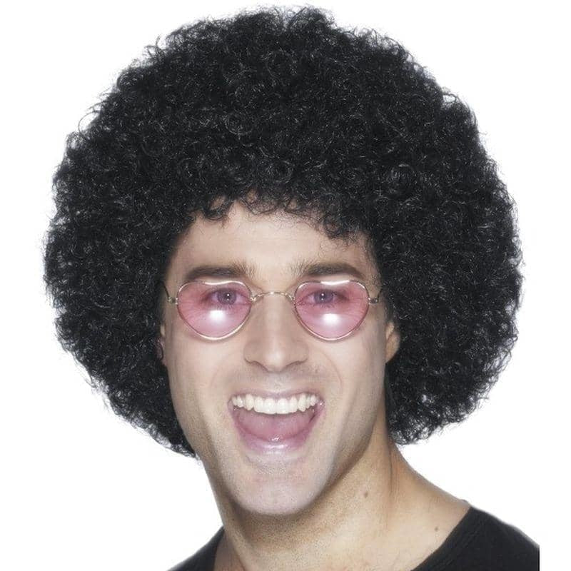 Afro Wig Economy Adult Black Curly Disco Hair 1