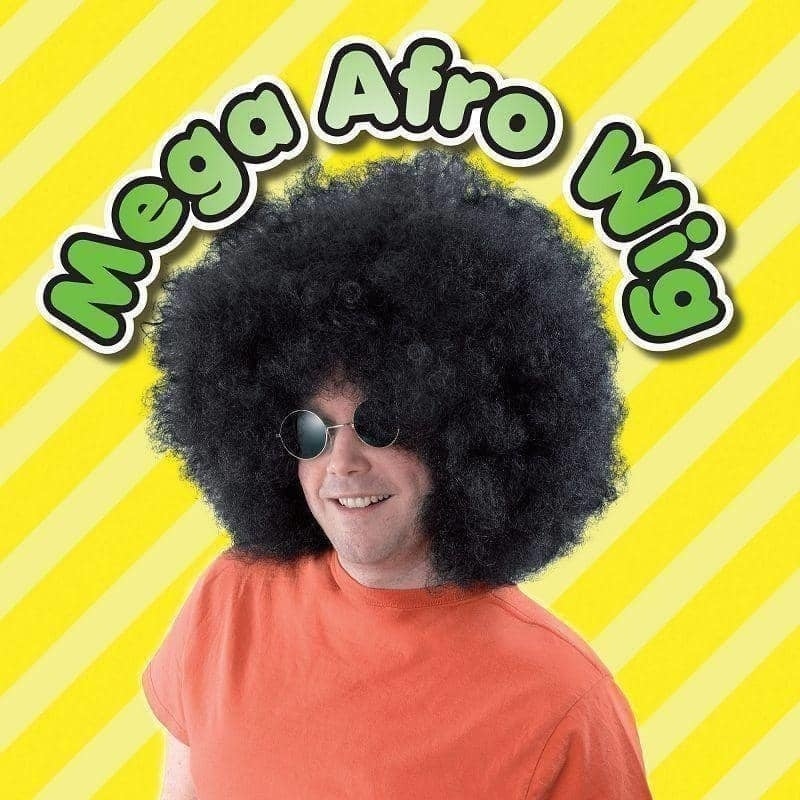 Afro Wig Mega Black Wigs Unisex 2