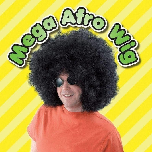 Afro Wig Mega Black Wigs Unisex 2