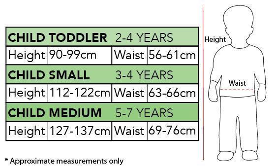 Size Chart Agnes Deluxe Kids Costume Despicable Me