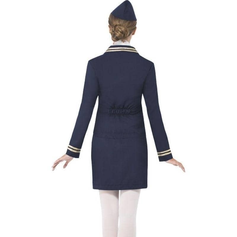 Airways Attendant Air Hostess Costume Adult Blue 2