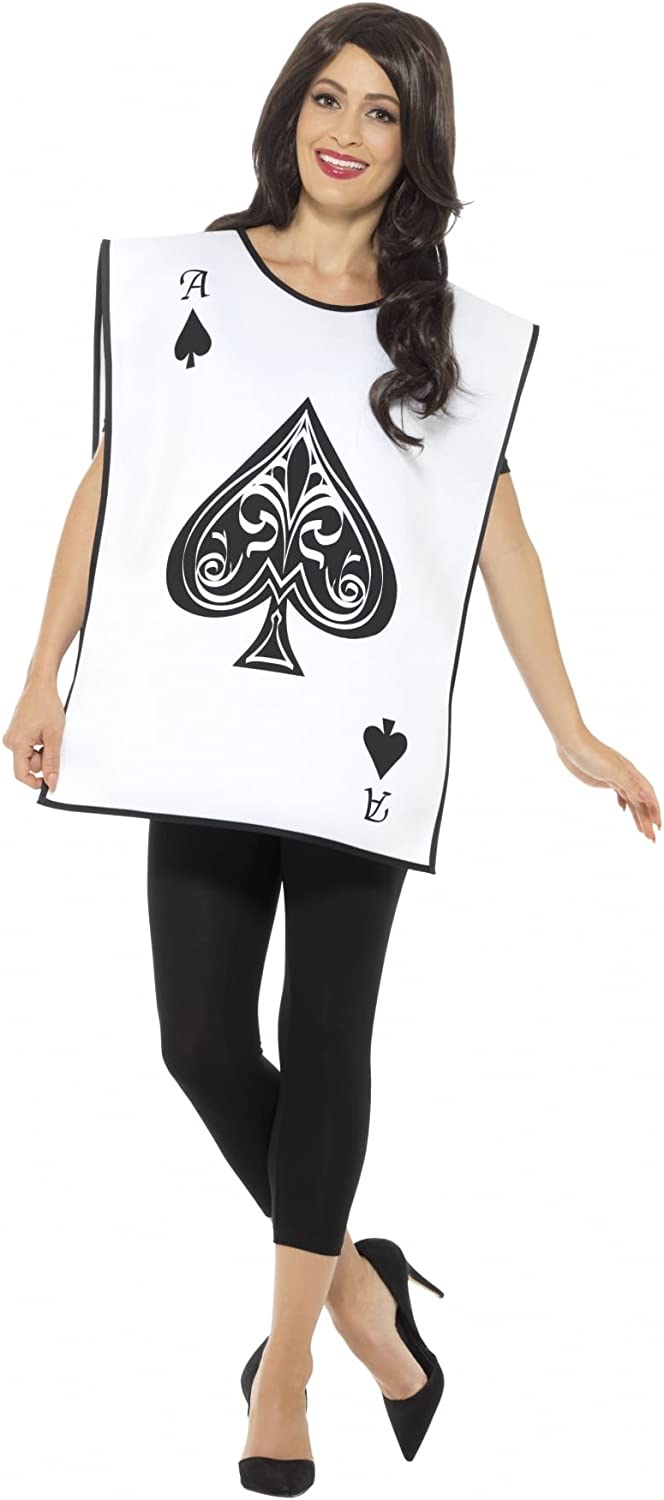 Alice In Wonderland Carded Guard Costume Adult White Tabard_2