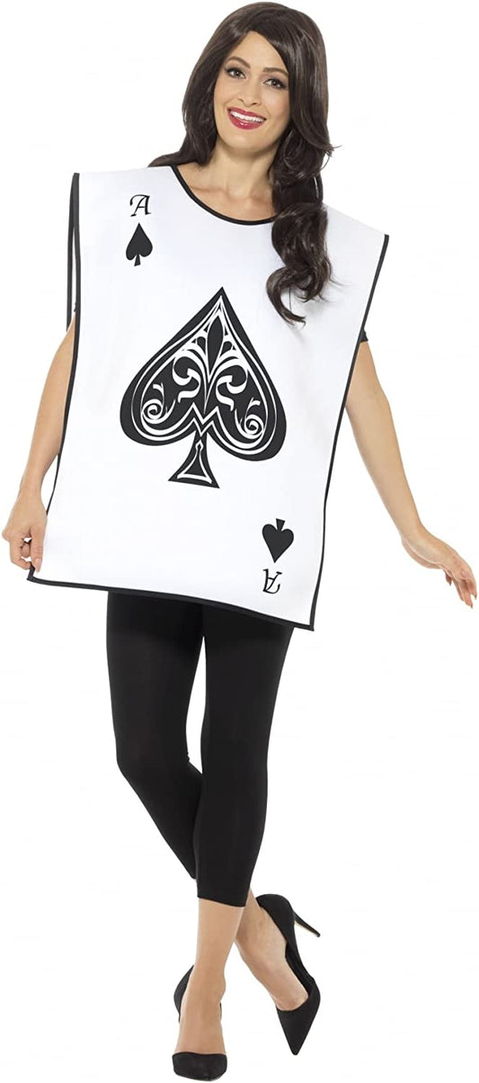 Alice In Wonderland Carded Guard Costume Adult White Tabard 2