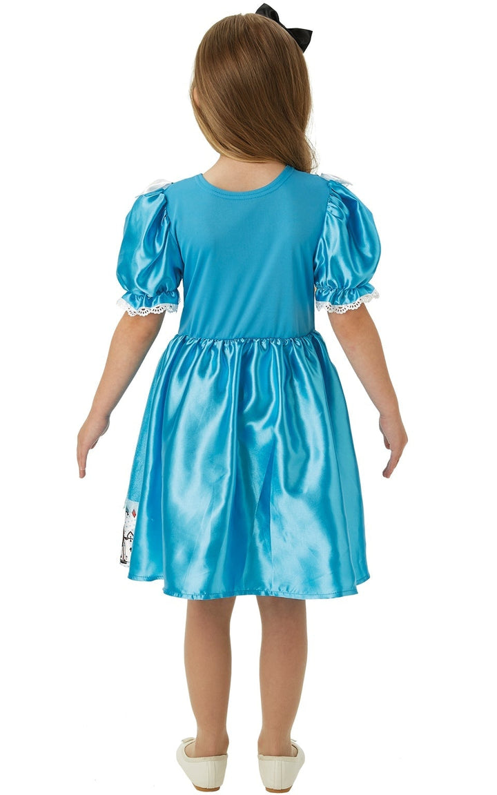 Alice in Wonderland Girls Costume Satin Blue_3