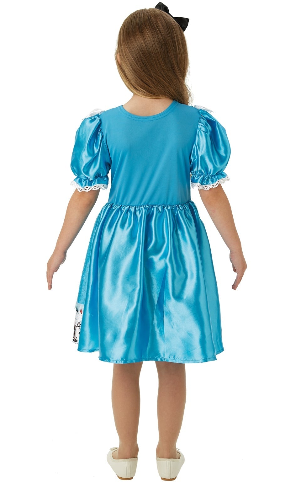 Alice in Wonderland Girls Costume Satin Blue 3