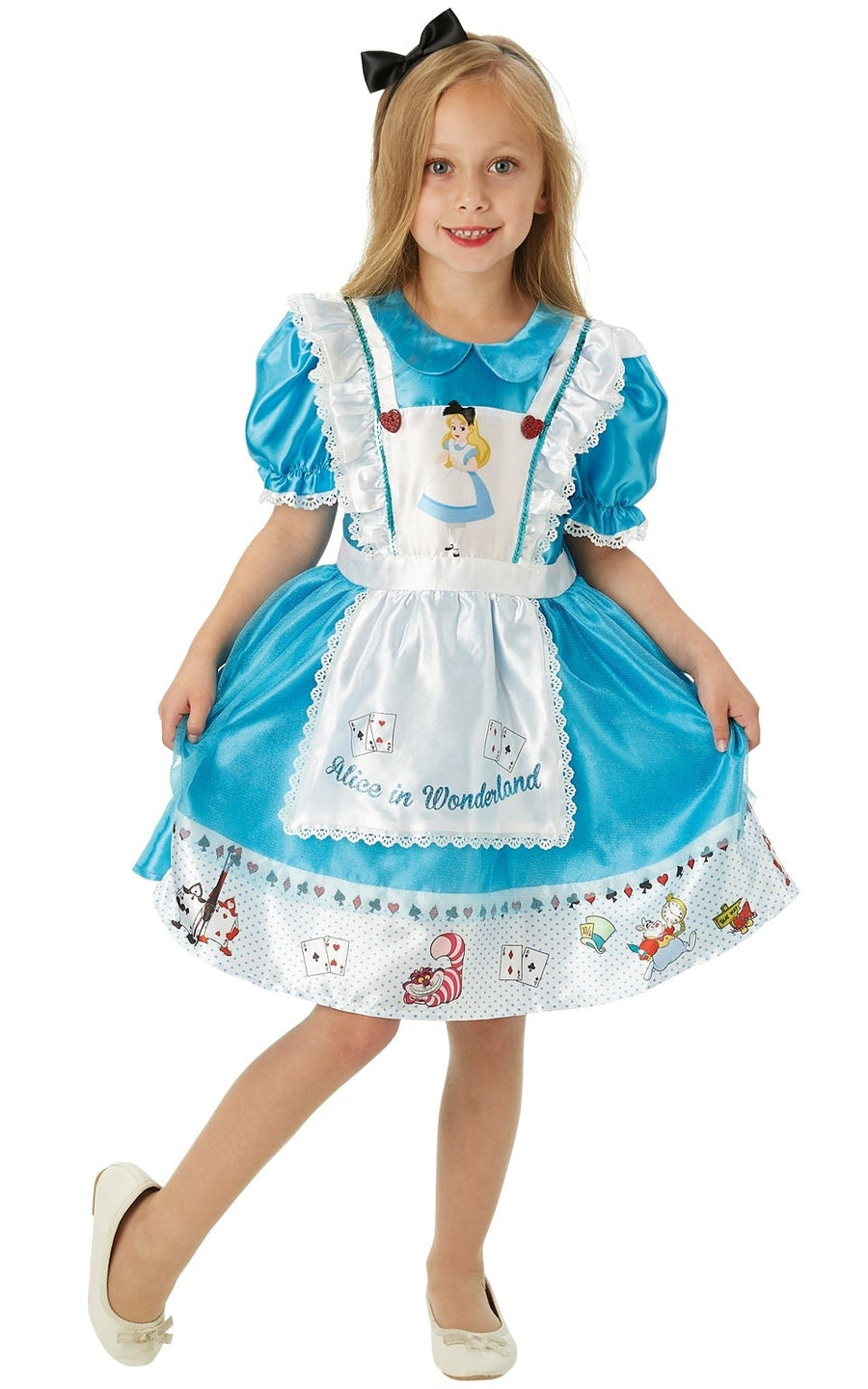 Alice in Wonderland Girls Costume Satin Blue_1
