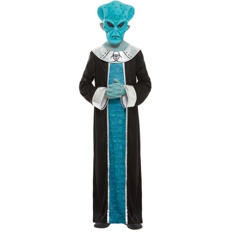 Alien Costume Child Blue Robe and Mask 1