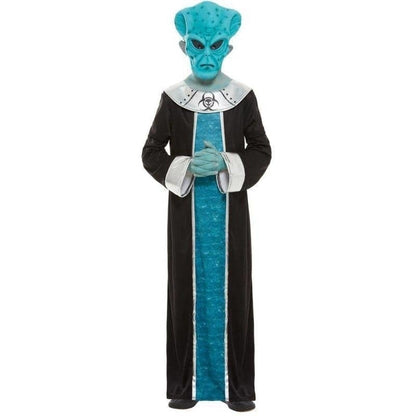 Alien Costume Child Blue Robe and Mask 1