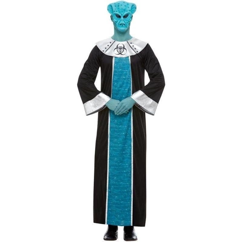 Alien Lord Adult Costume - Blue Robe with Mask for Halloween & Cosplay
