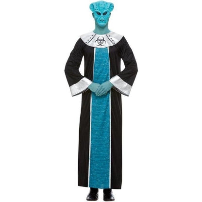 Alien Lord Adult Blue Robe Mask 1