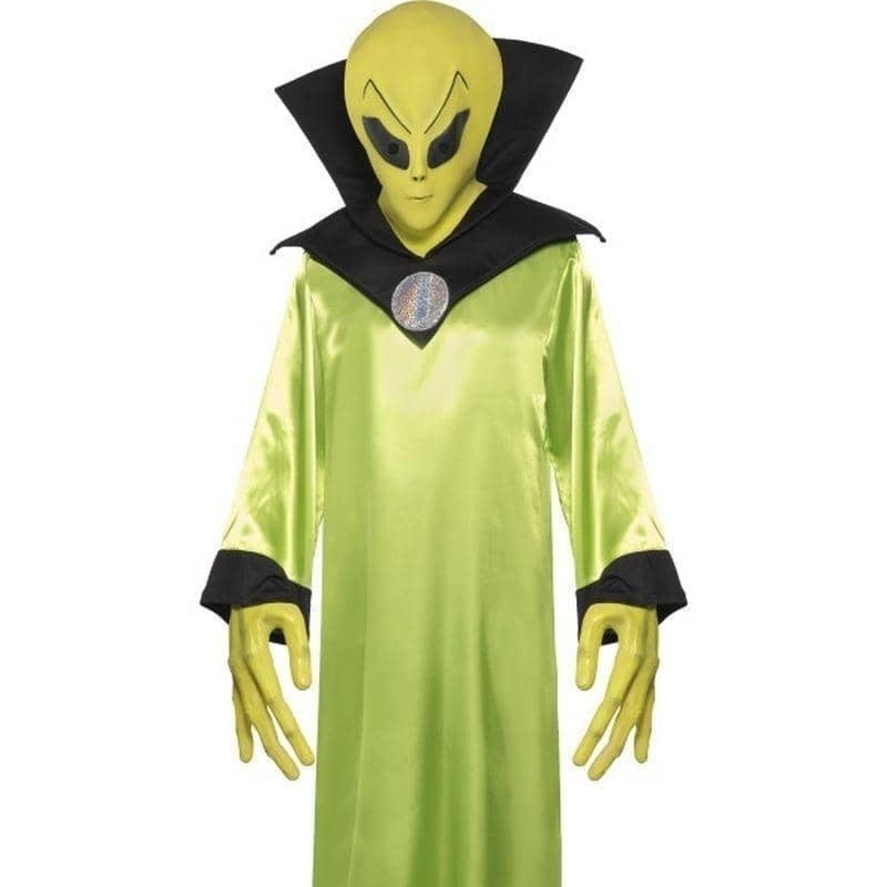 Alien Lord Costume Adult Robe Green Black Glow In The Dark_1