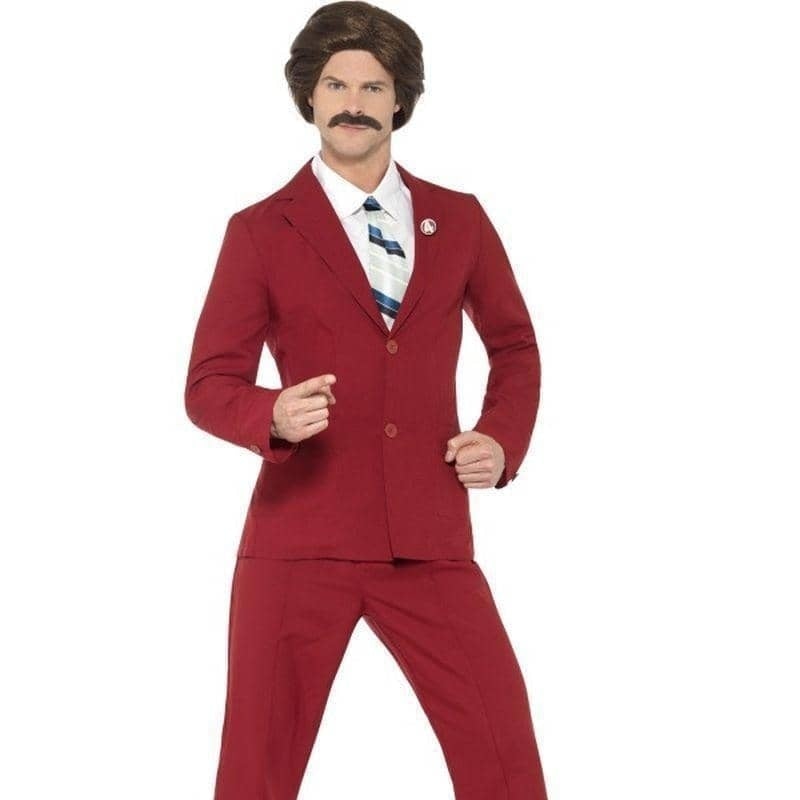 Anchorman Ron Burgundy Costume Adult 1
