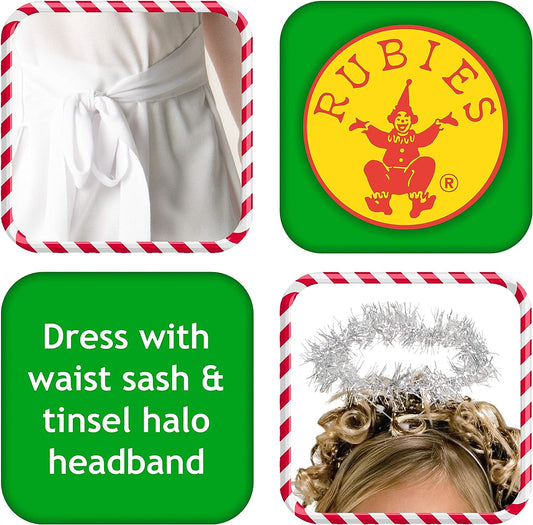 Angel Costume Haunted House Childs Dress with Halo 2