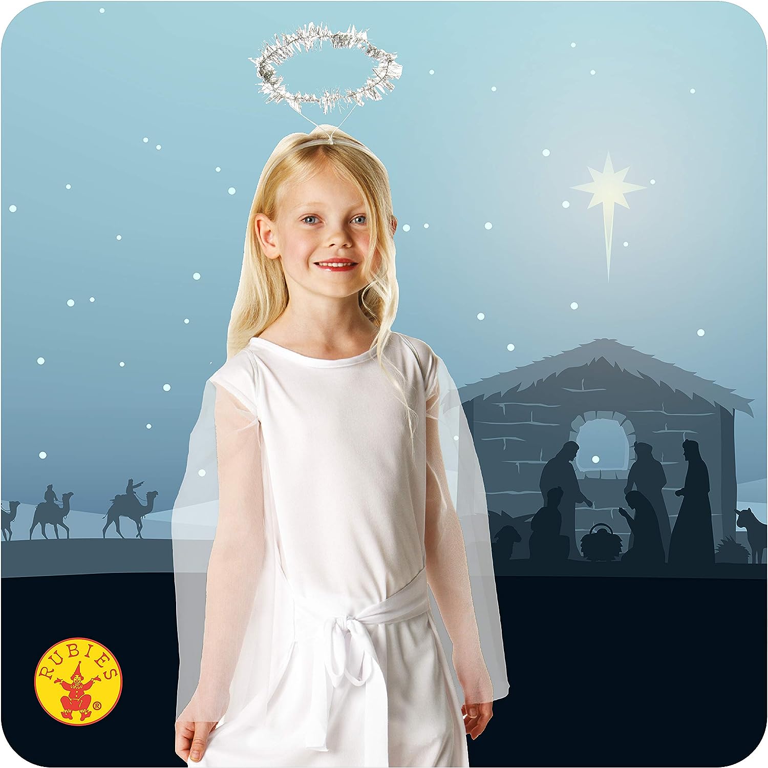 Angel Costume Haunted House Childs Dress with Halo 3