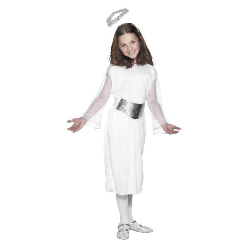 Angel Costume Kids White Dress with Halo_2
