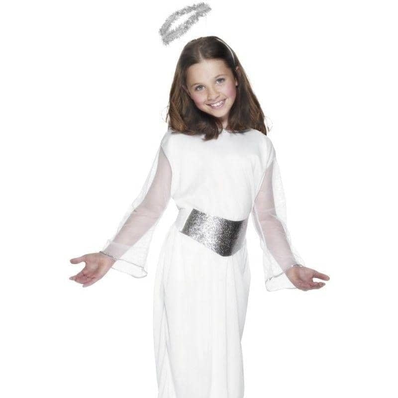 Angel Costume Kids Nativity White Dress with Halo 1