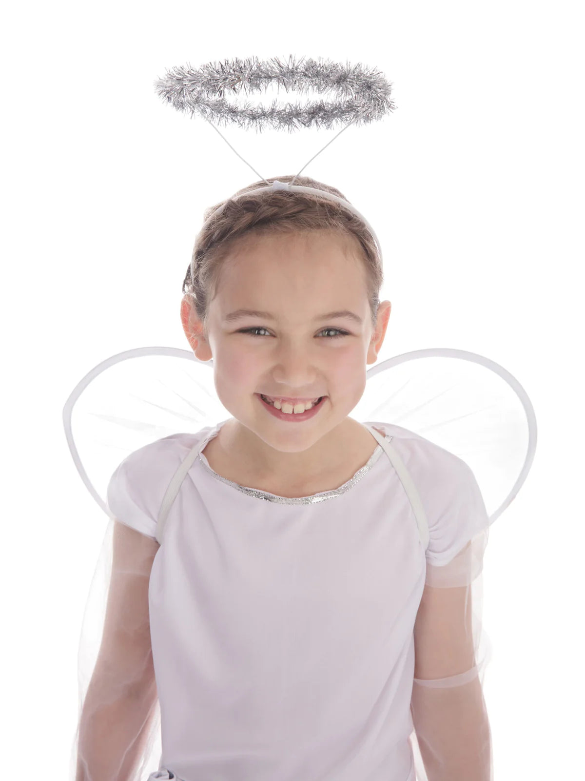 Angel Girls Costume White Angel Dress with Belt 2