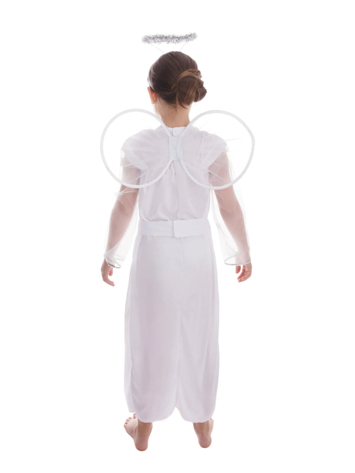 Angel Girls Costume White Angel Dress with Belt_3