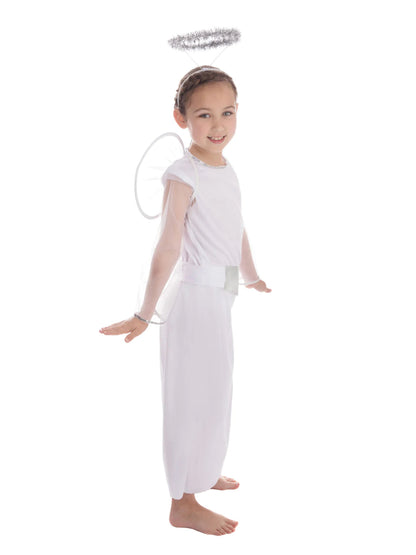 Angel Girls Costume White Angel Dress with Belt 4