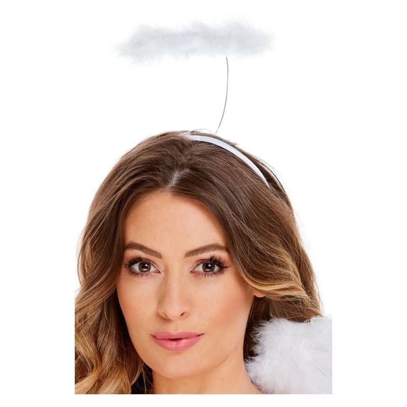 Angel Halo White Marabou Costume Accessory 1