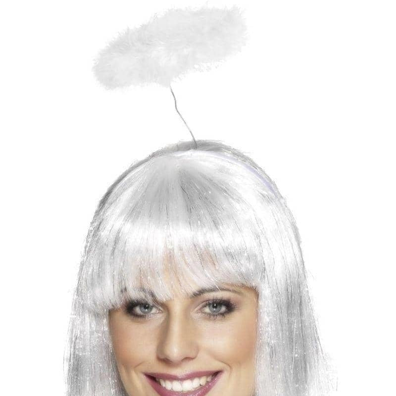 Angel Halo White Marabou Costume Accessory 2