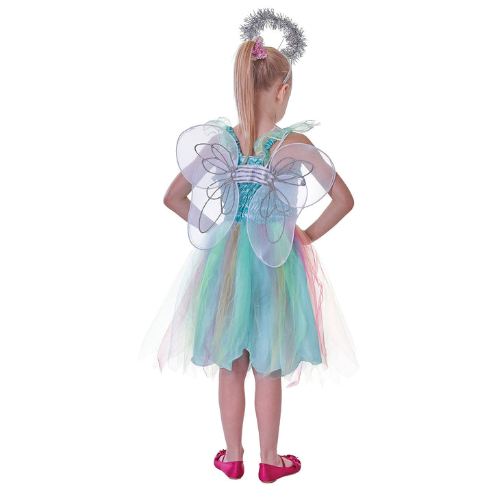 Girls Angel Kit Wings & Halo Childrens Costume Female Halloween_2 