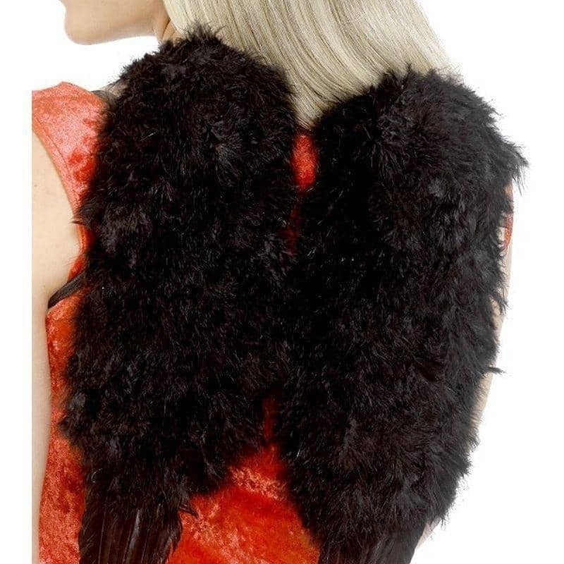 Angel Wings Feathered Adult Black 1