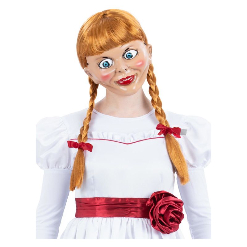 Annabelle Wig Adult Ginger Red Bows Costume Accessory 1