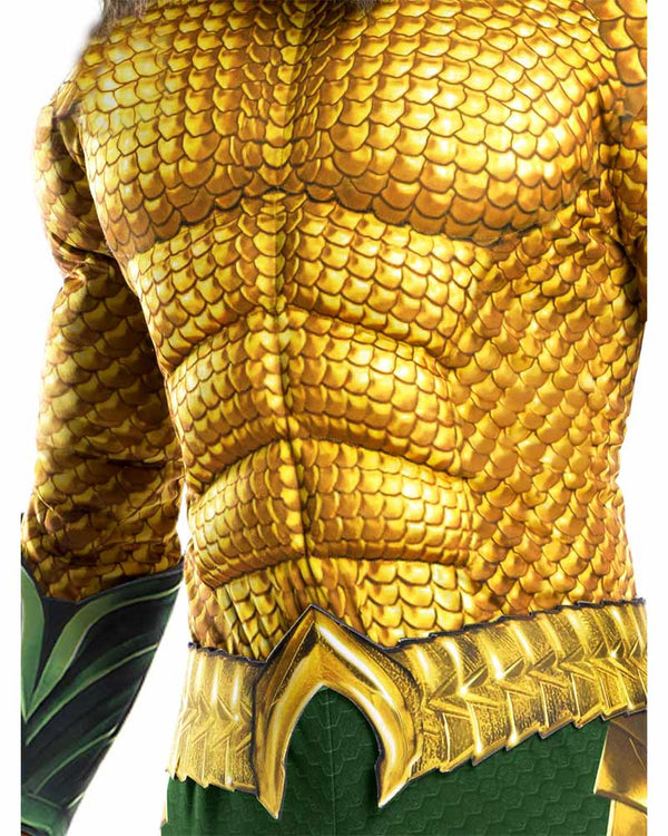 Aquaman Costume Adult Gold Green Suit_2