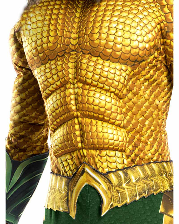 Aquaman Costume Adult Gold Green Suit 2