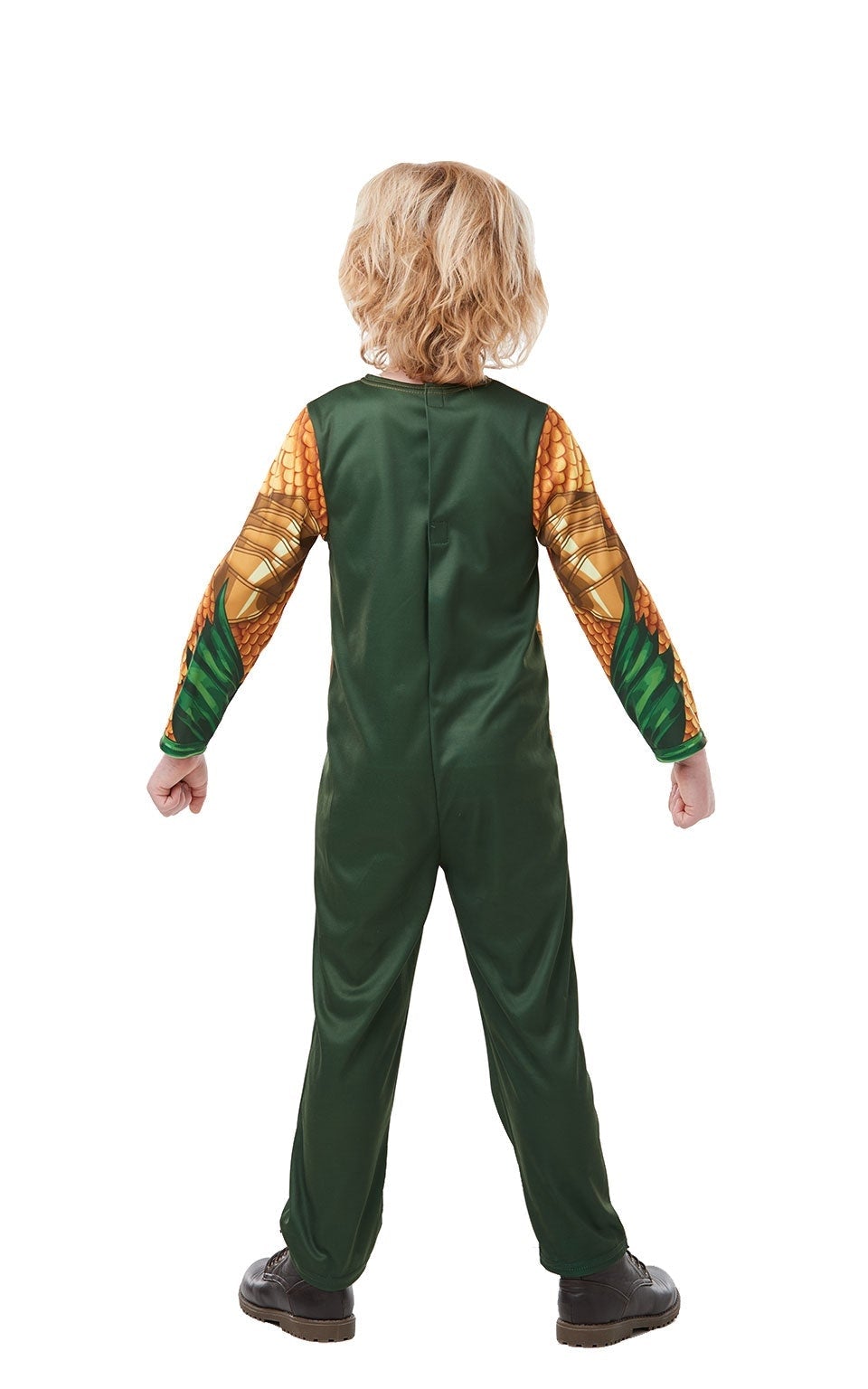 Aquaman Costume Kids Gold Jumpsuit 2