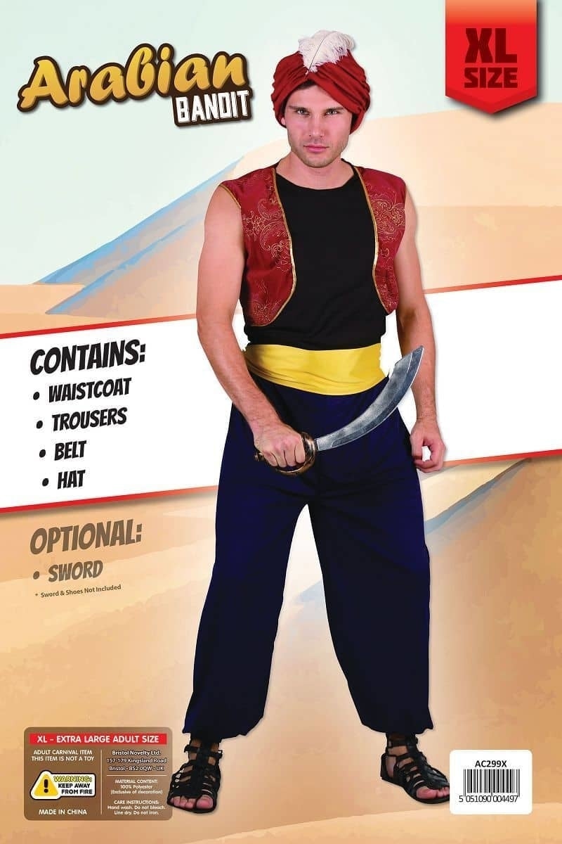 Arabian Bandit Costume Mens Genie 1
