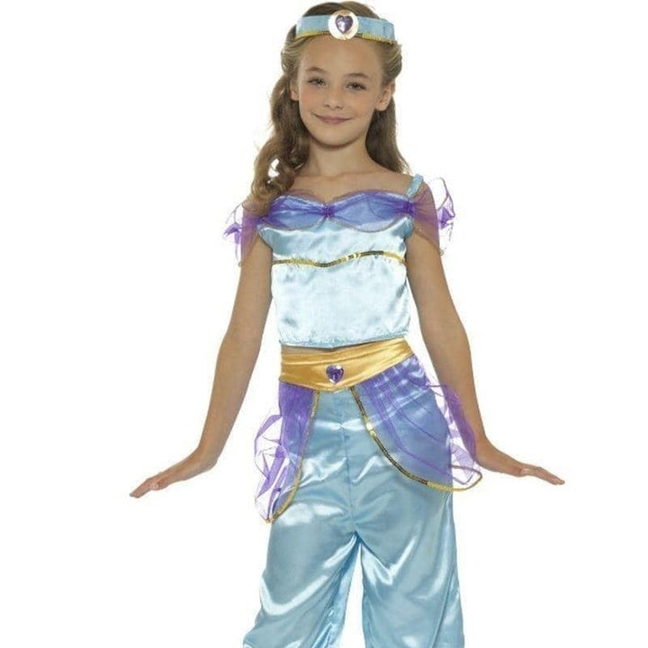 Arabian Princess Costume Kids Blue Jewel Headband_1