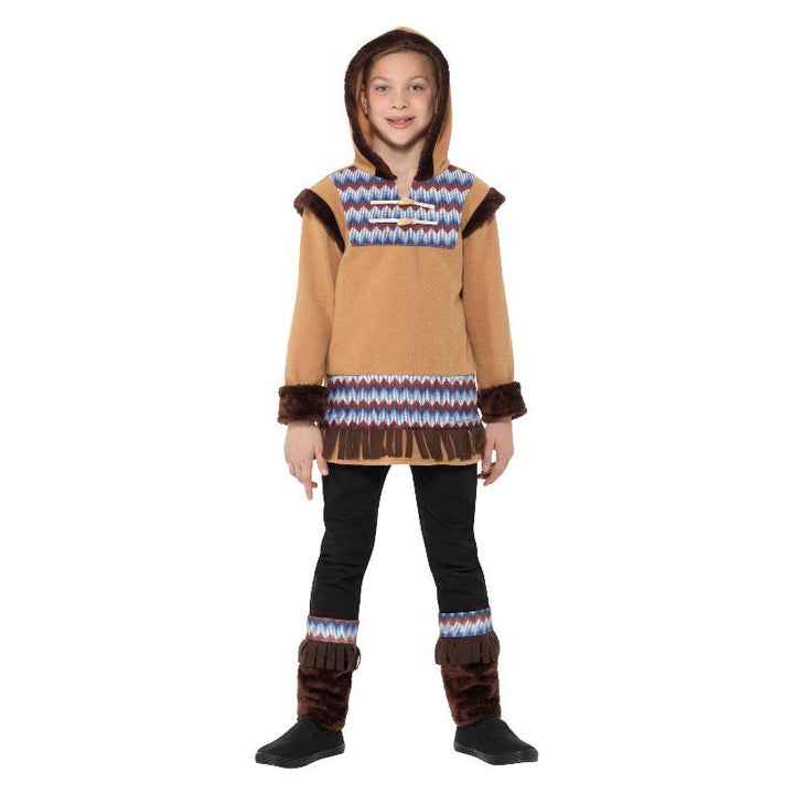 Arctic Boy Costume Brown Child Eskimo Fleece_1
