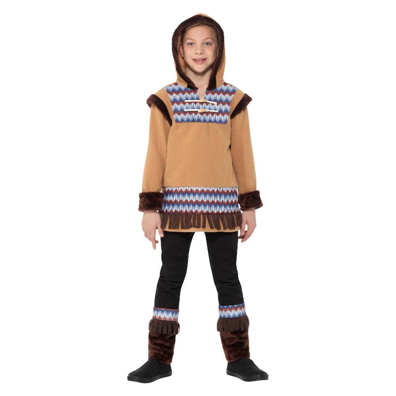 Arctic Boy Costume Brown Child Eskimo Fleece 1