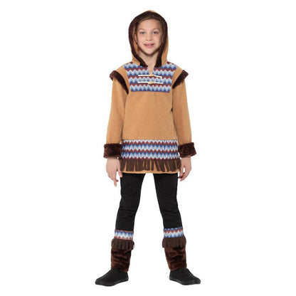 Arctic Boy Costume Brown Child Eskimo Fleece 1
