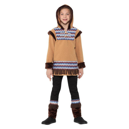 Arctic Boy Costume Brown Child Eskimo Fleece 1