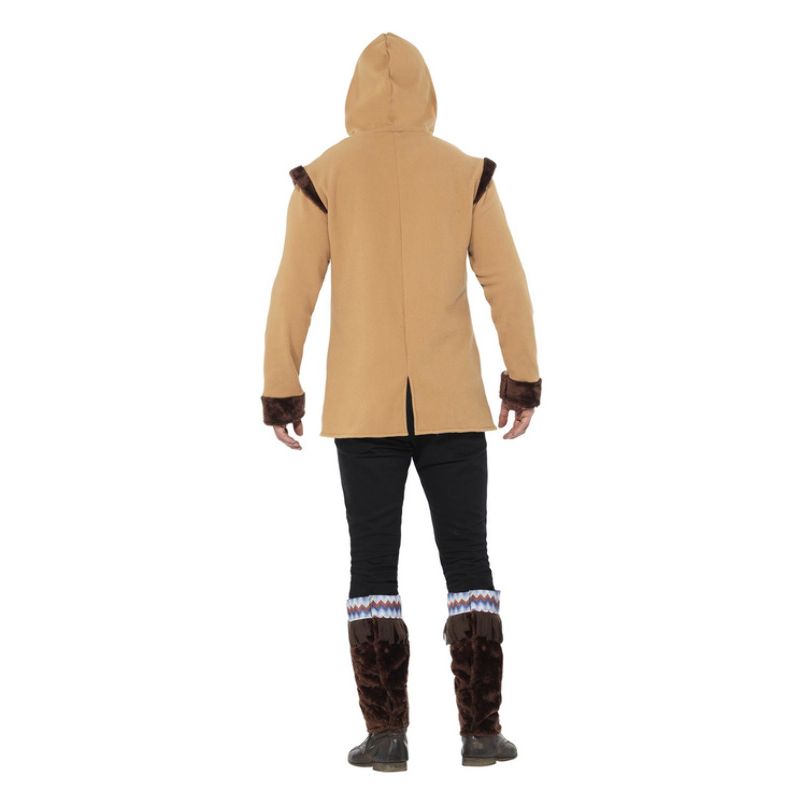 Arctic Man Costume Brown Adult Eskimo Costume_2