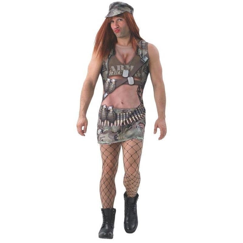 Army Annie Mens Costume Printed Dress 1